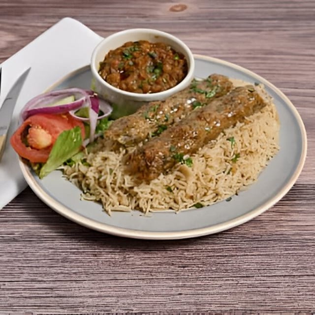 🌶️ Chicken Seekh Kabob Platter.