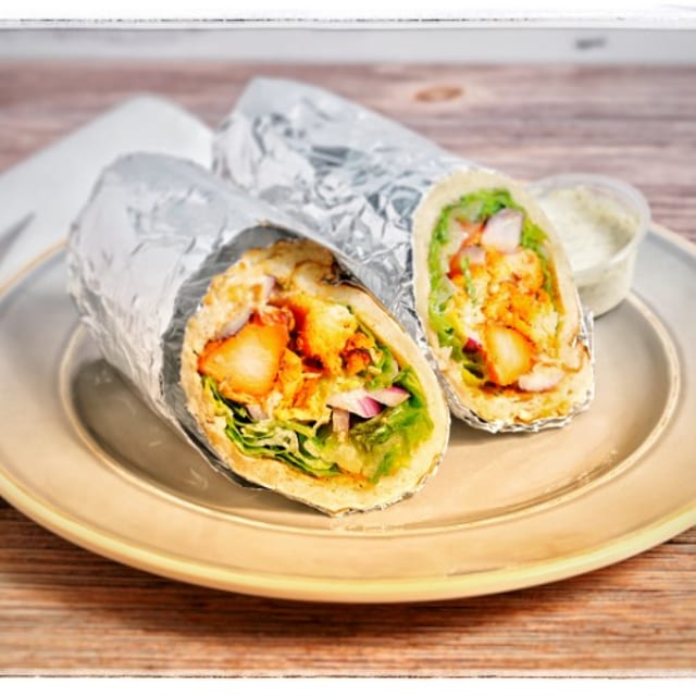 Chicken Naan Wrap.