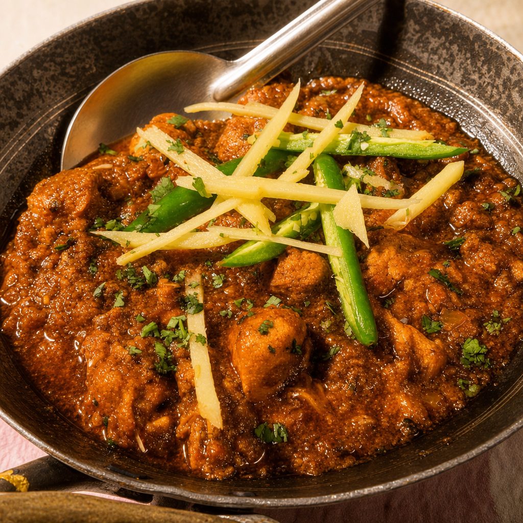 Chicken Seekh Kabob Karahi.