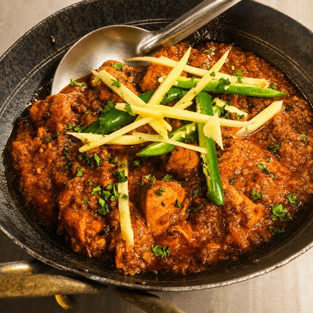 Lamb Tikka Karahi.